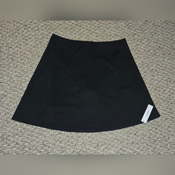 NWT Ododos Womens Athletic Skort Skirt Black Tennis Golf Beach Women's Size L - Picture 4 of 6